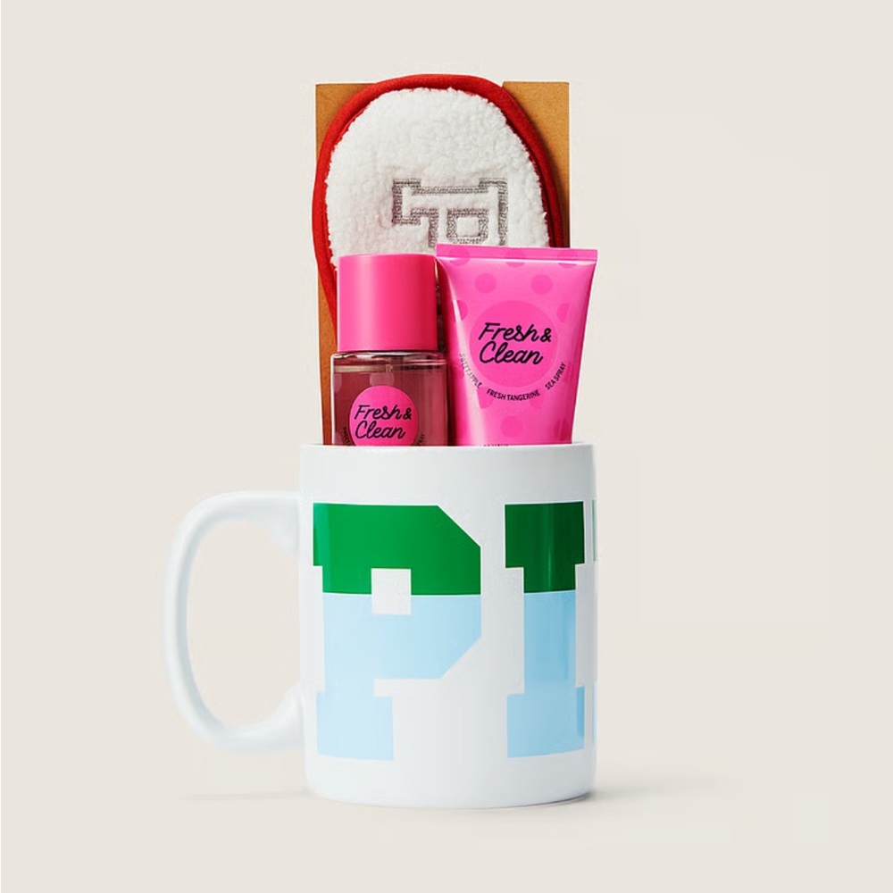 VS PINK Fresh & Clean Mug Gift Set with Mask